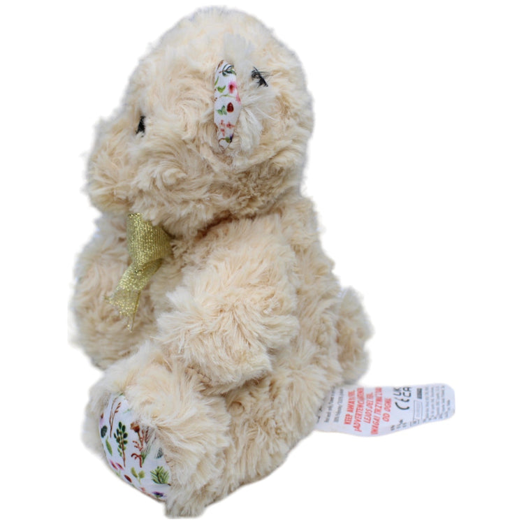 1236412 PLDZ Süßer Teddybär mit Blumen an Ohren und Füßen Kuscheltier Kumpel Leo Bär Gebraucht Teddy