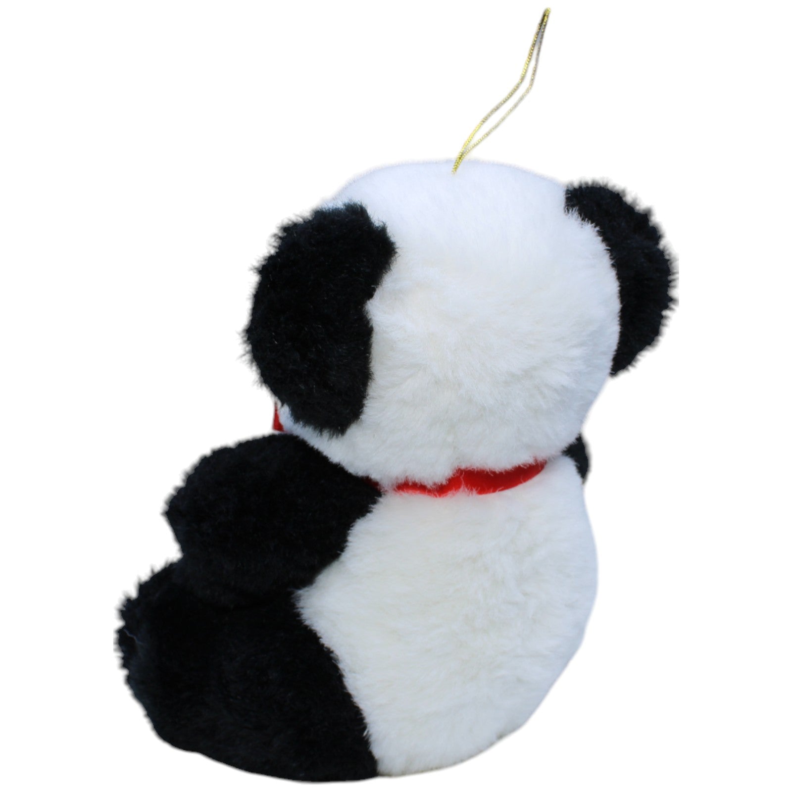 1236423 EBRA - GmbH Vintage Panda Bär mit roter Schleife Kuscheltier Kumpel Leo Bär Gebraucht Teddy