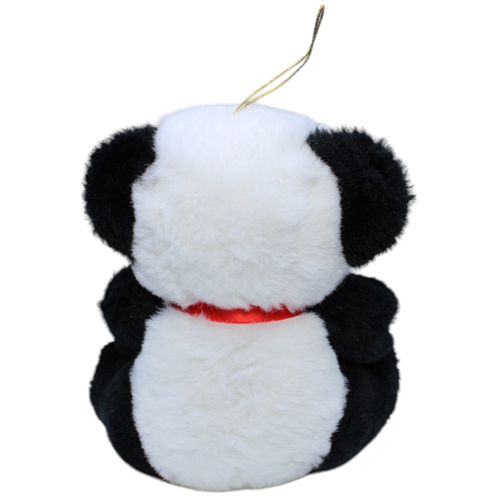 1236423 EBRA - GmbH Vintage Panda Bär mit roter Schleife Kuscheltier Kumpel Leo Bär Gebraucht Teddy