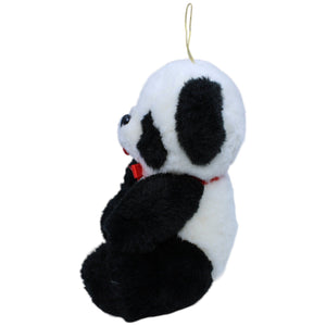 1236423 EBRA - GmbH Vintage Panda Bär mit roter Schleife Kuscheltier Kumpel Leo Bär Gebraucht Teddy