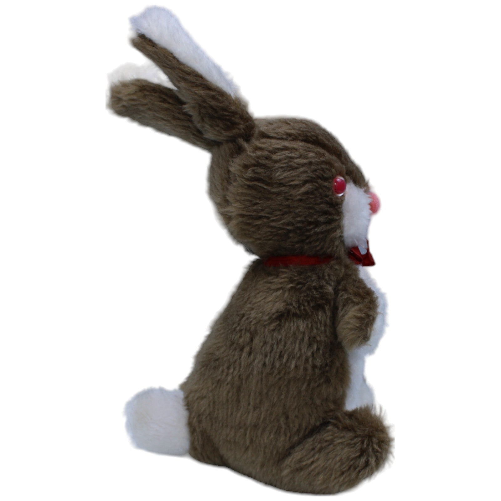 1236425 Unbekannt Vintage Hase mit roten Augen, sitzend Kuscheltier Kumpel Leo Gebraucht Kaninchen Ostern