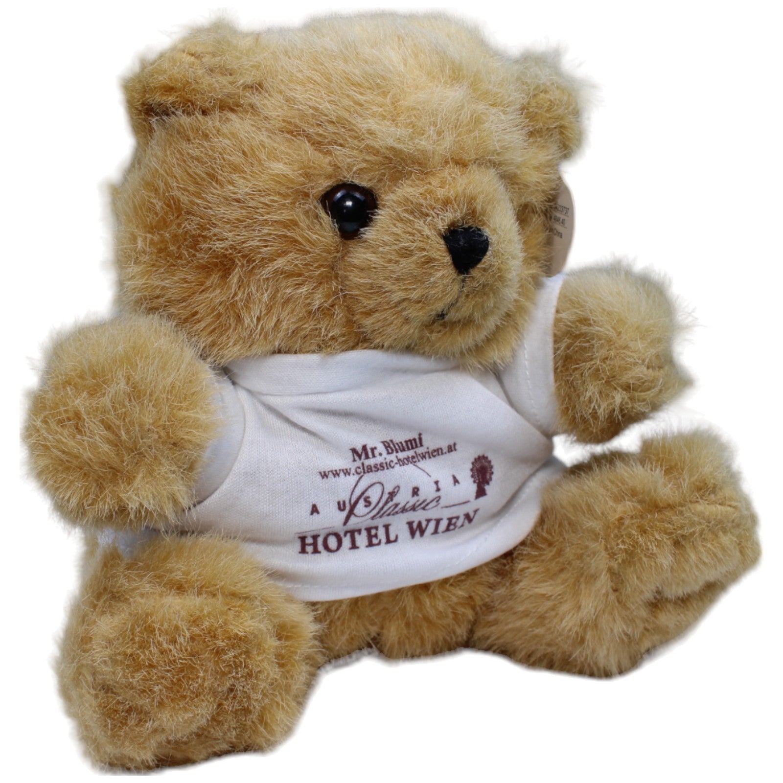 1236443 JKS Classic Hotel Wien, Mr. Blumi Teddybär Kuscheltier Kumpel Leo Bär neu Teddy