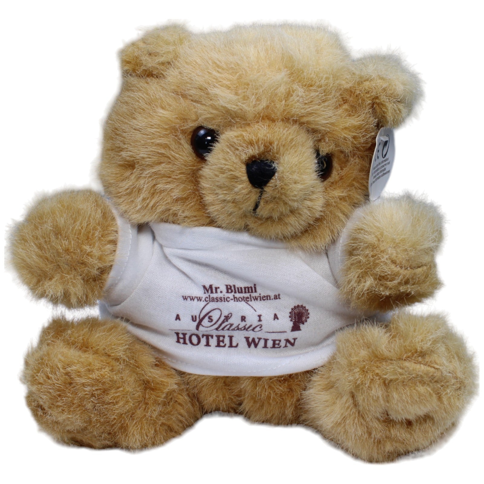 1236443 JKS Classic Hotel Wien, Mr. Blumi Teddybär Kuscheltier Kumpel Leo Bär neu Teddy