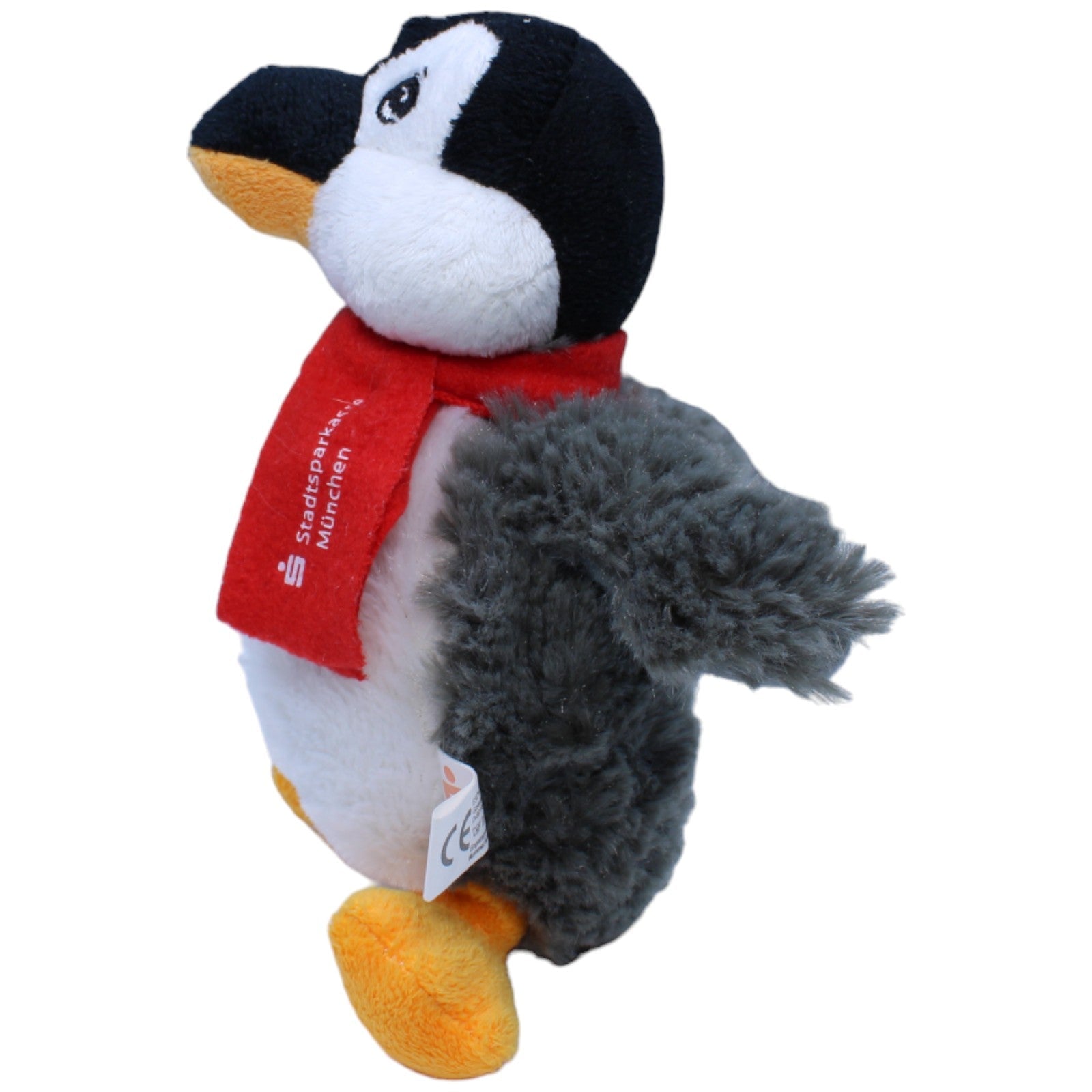 1236451 ESCHA Stadtsparkasse München, Pinguin mit Schal Kuscheltier Kumpel Leo Gebraucht