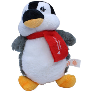 1236451 ESCHA Stadtsparkasse München, Pinguin mit Schal Kuscheltier Kumpel Leo Gebraucht