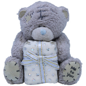 1236471 Carte Blanche Me to You grauer Teddy mit Geschenk, mini Kuscheltier Kumpel Leo Bär Gebraucht Teddybär