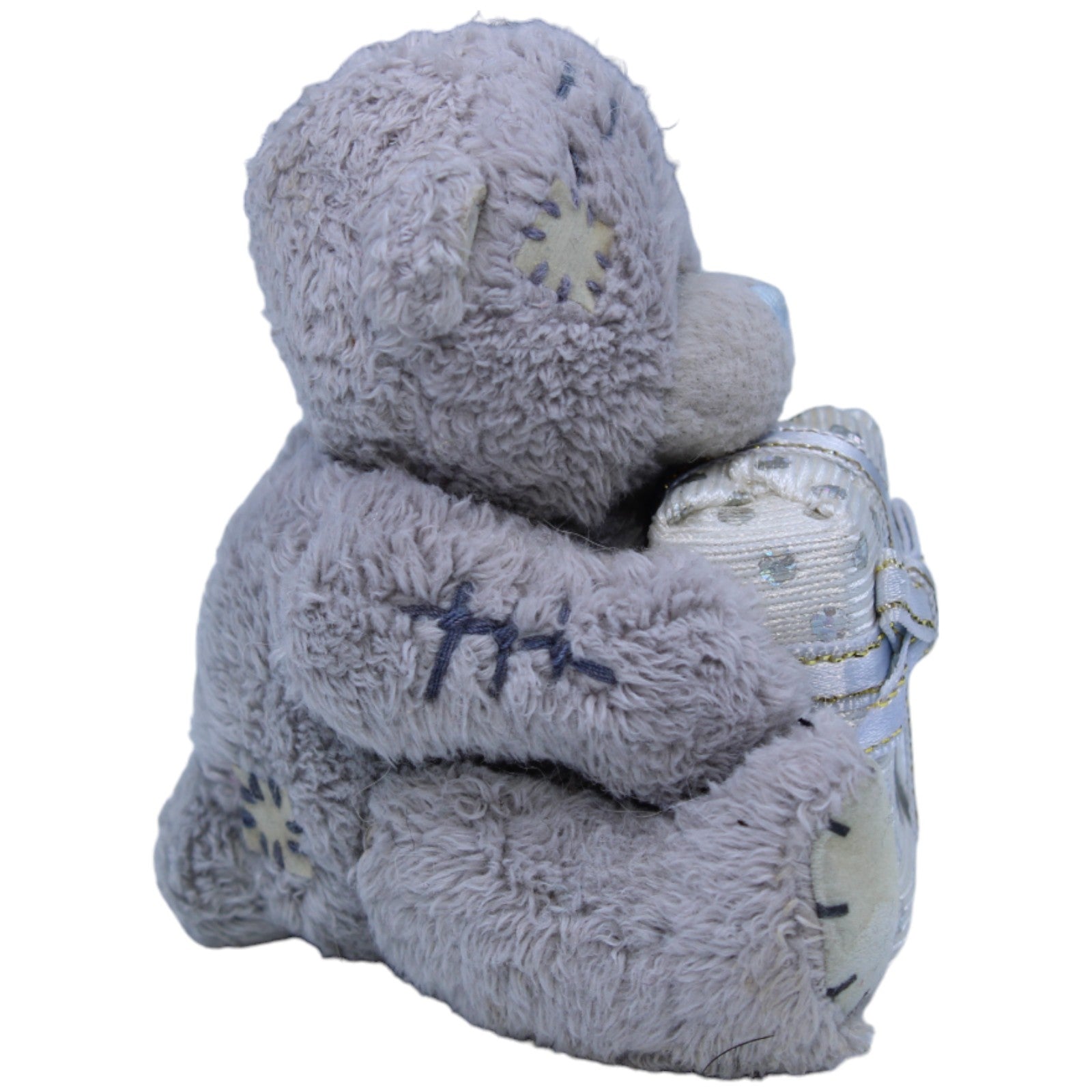 1236471 Carte Blanche Me to You grauer Teddy mit Geschenk, mini Kuscheltier Kumpel Leo Bär Gebraucht Teddybär