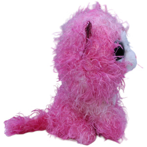 1236501 TY Wuschelige Katze Reagan, pink Kuscheltier Kumpel Leo Gebraucht Glubschi