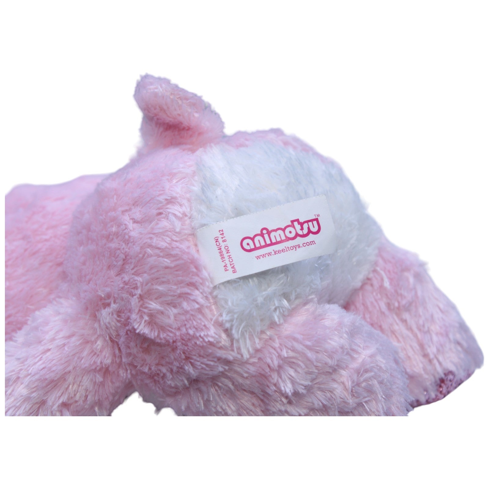 1236506 Keel Toys Animotsu Labrador, rosa Kuscheltier Kumpel Leo Gebraucht Glubschi Hund