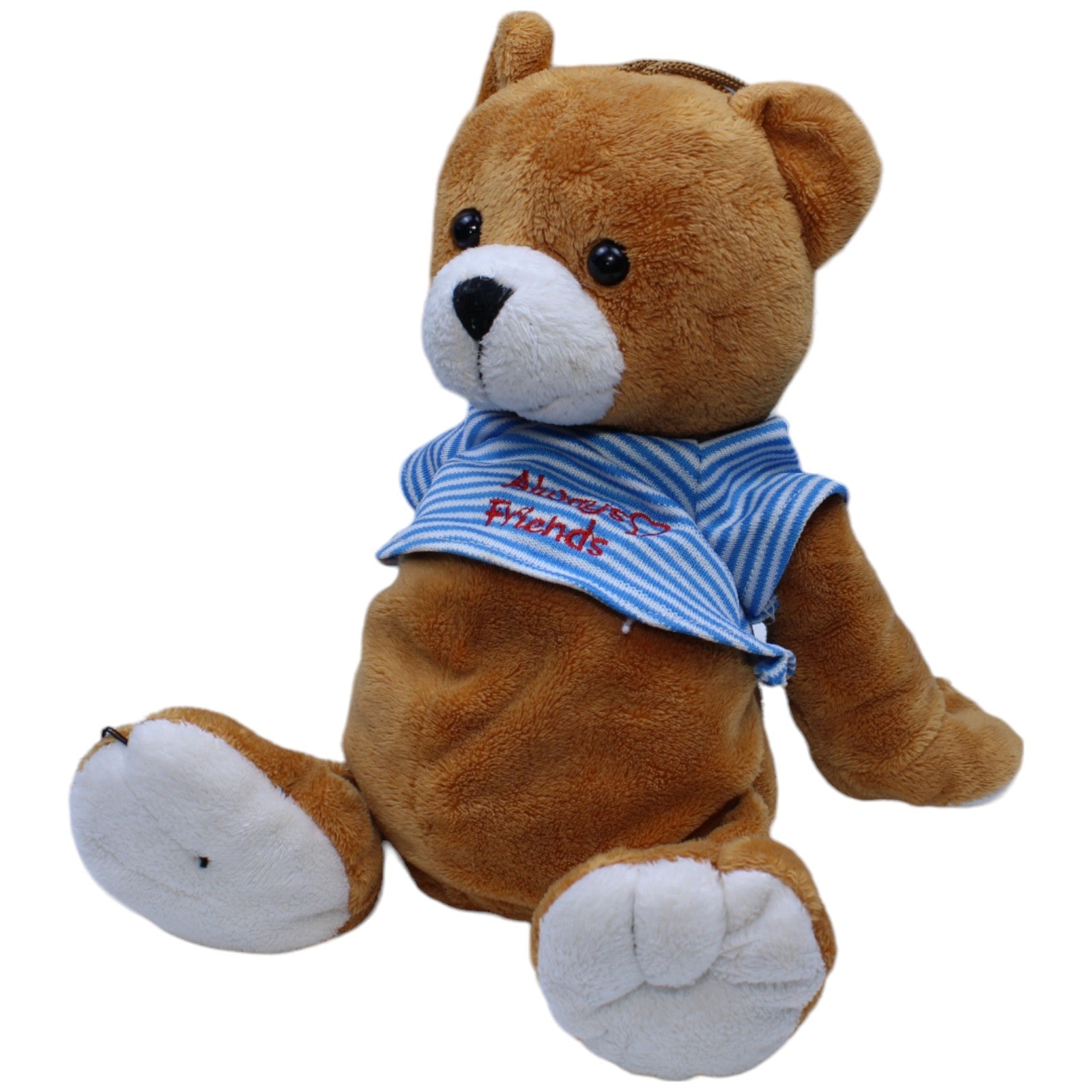 1236512 Paul Import Süßer Teddybär mit Shirt "Always Friends" Kuscheltier Kumpel Leo Bär Gebraucht Teddy