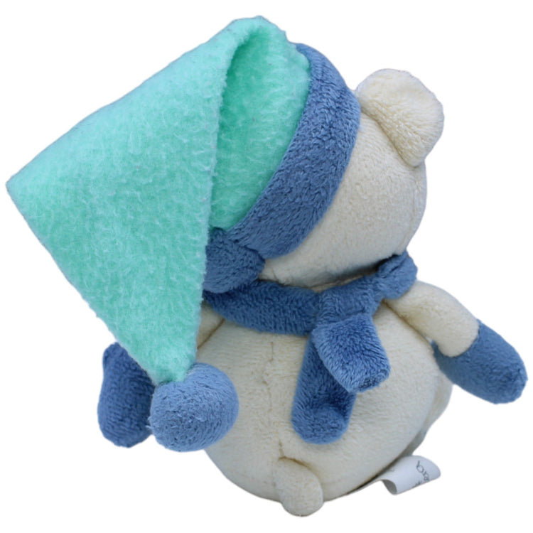 1236516 Perleberg Teddybär mit blauer Mütze und Schal Kuscheltier Kumpel Leo Bär Gebraucht Teddy