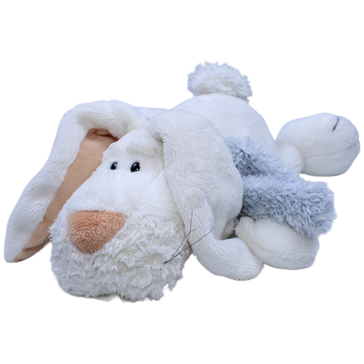 1236532 NICI Weißer Hase, liegend Kuscheltier Kumpel Leo Gebraucht