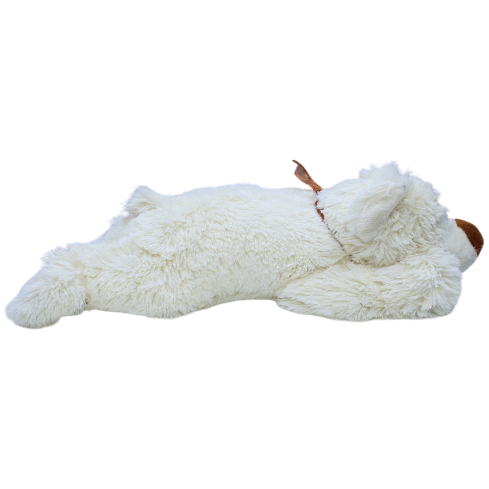 1236543 ESC Toys Süßer schlafender Bär, weiß Kuscheltier Kumpel Leo Bär Gebraucht Teddy