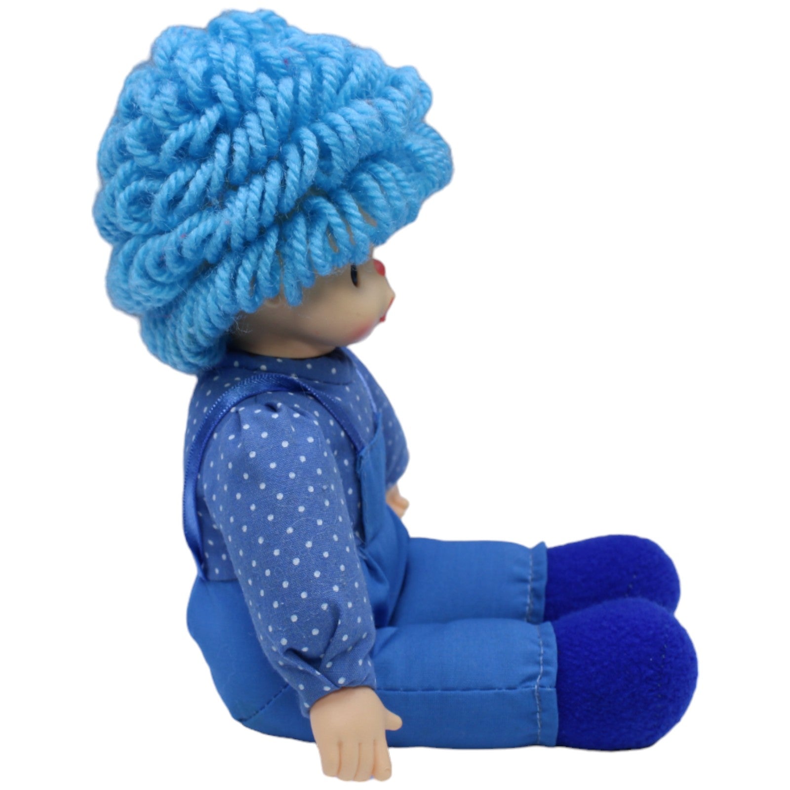 1236559 Baby Club Puppe mit blauen Haaren & Latzhose Puppe Kumpel Leo C&A Gebraucht