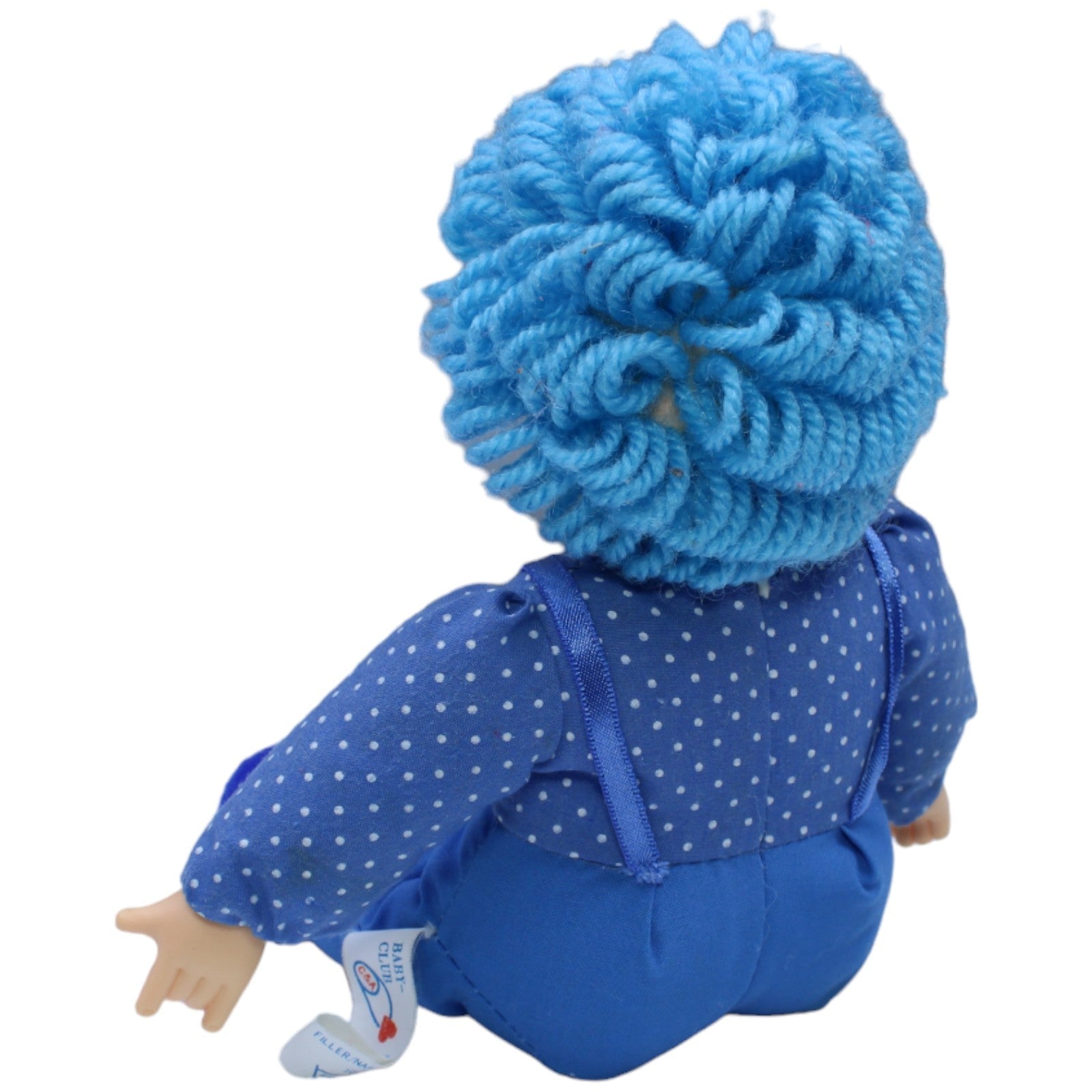 1236559 Baby Club Puppe mit blauen Haaren & Latzhose Puppe Kumpel Leo C&A Gebraucht