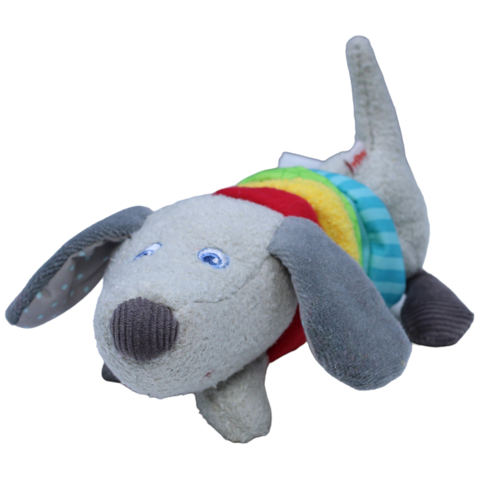 1236565 HABA Ratterfigur, bunter Dackel Kuscheltier Kumpel Leo Gebraucht Hund