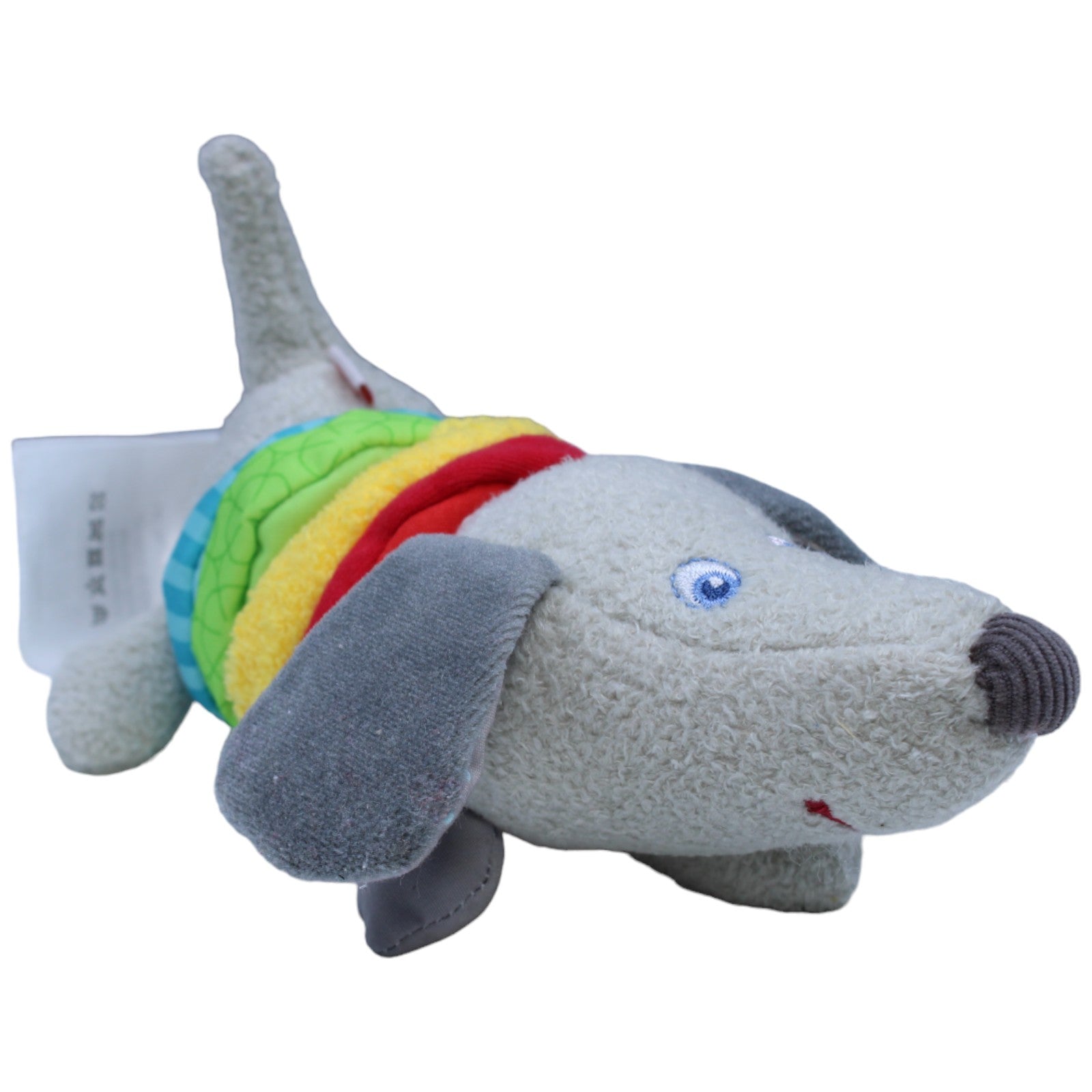 1236565 HABA Ratterfigur, bunter Dackel Kuscheltier Kumpel Leo Gebraucht Hund