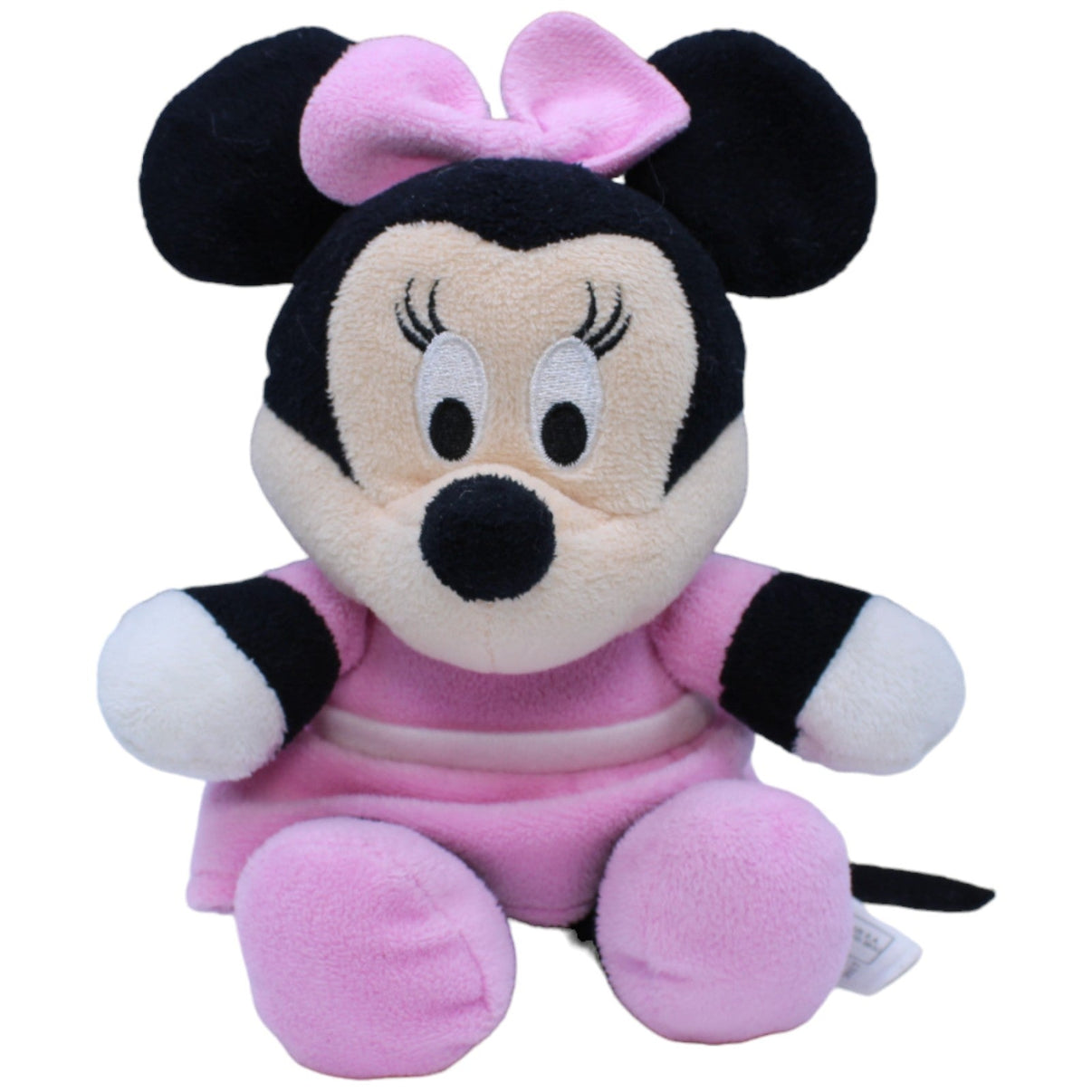 1236585 Nicotoy Disney Minnie Maus in rosa Kleid, klein Kuscheltier Kumpel Leo Gebraucht