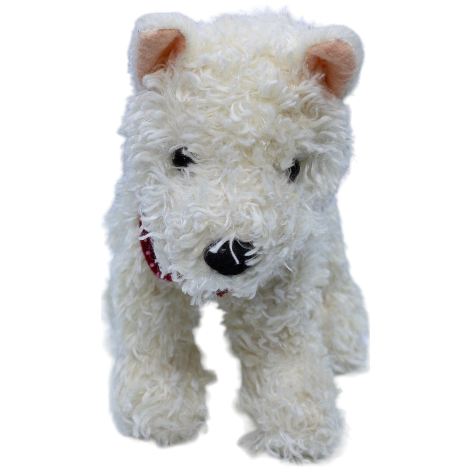 1236590 Teddy - Hermann West Highland - Terrier mit rotem Halstuch Kuscheltier Kumpel Leo Gebraucht Hund