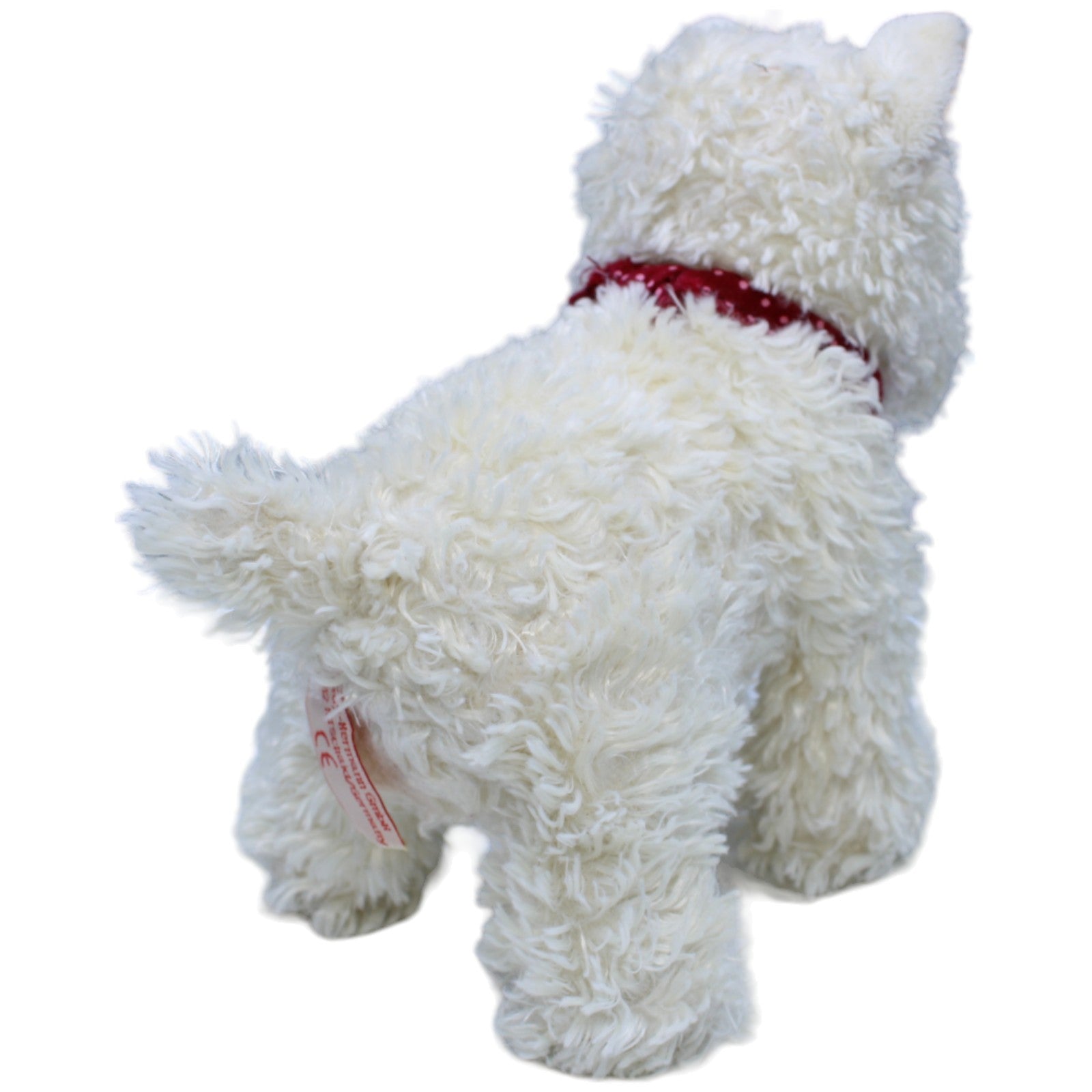 1236590 Teddy - Hermann West Highland - Terrier mit rotem Halstuch Kuscheltier Kumpel Leo Gebraucht Hund