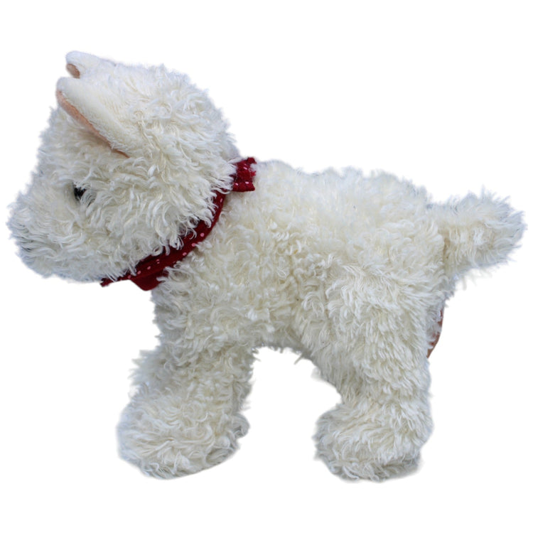 1236590 Teddy - Hermann West Highland - Terrier mit rotem Halstuch Kuscheltier Kumpel Leo Gebraucht Hund