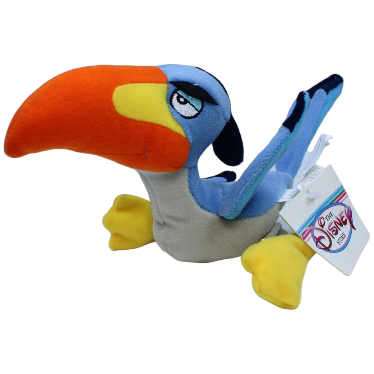 1236637 Disney Vintage Disney Store Mini Bean Bag, Zazu aus König der Löwen Kuscheltier Kumpel Leo neu Rotschnabeltoko Vogel