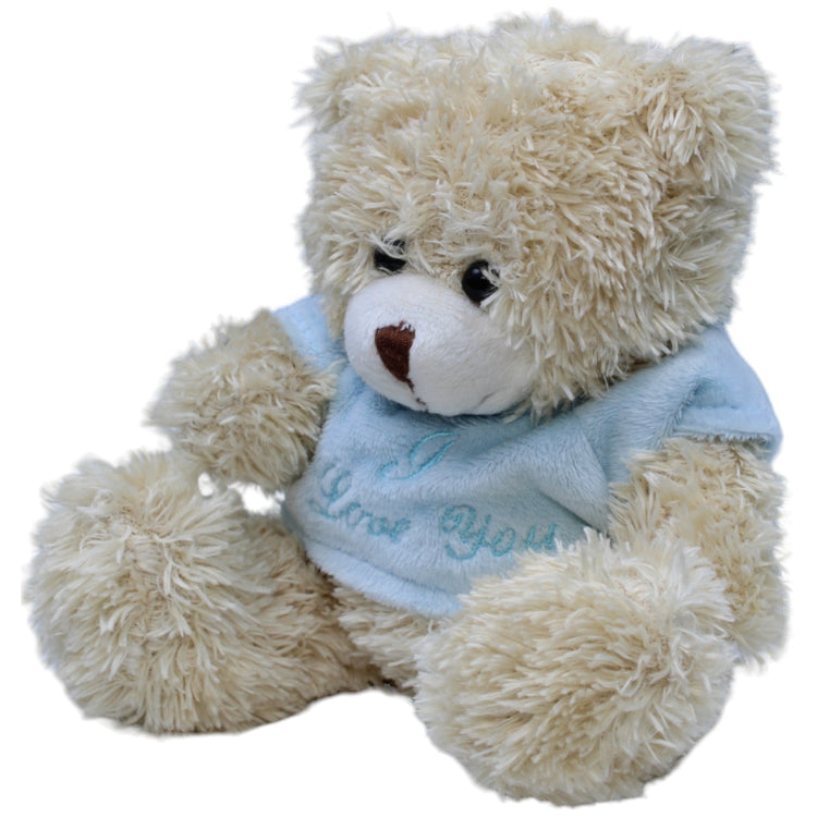 1236642 Brauns - Heitmann Teddybär mit blauem Pullover "I Love You" Kuscheltier Kumpel Leo Bär Gebraucht Teddy