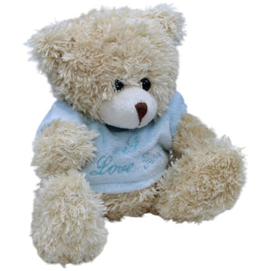 1236642 Brauns - Heitmann Teddybär mit blauem Pullover "I Love You" Kuscheltier Kumpel Leo Bär Gebraucht Teddy