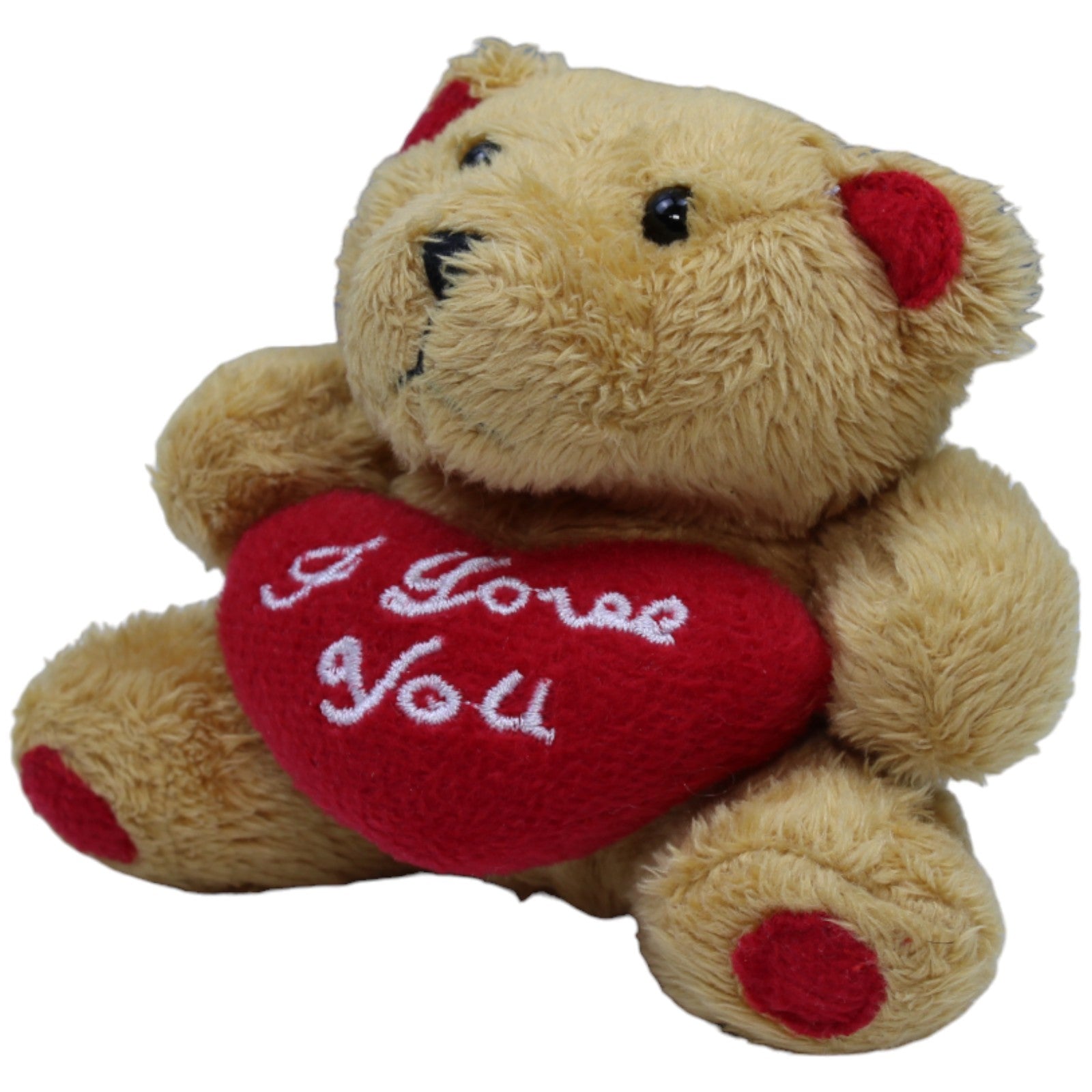 1236652 Heunec Mini - Teddybär "I Love You", braun Kuscheltier Kumpel Leo Bär Gebraucht