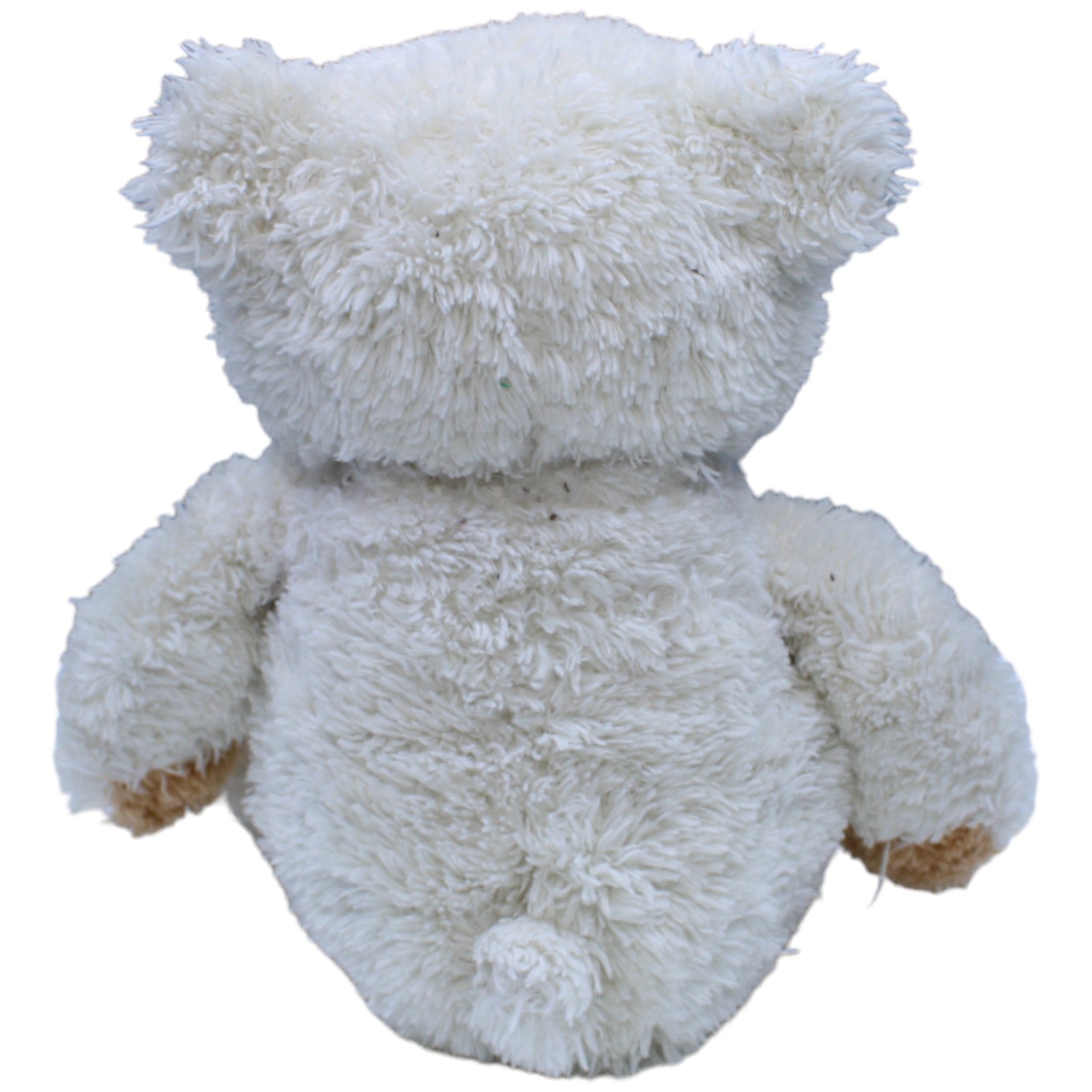 1236654 Nanu - Nana Weißer Teddybär mit braunen Pfoten, sitzend Kuscheltier Kumpel Leo Bär Gebraucht Teddy