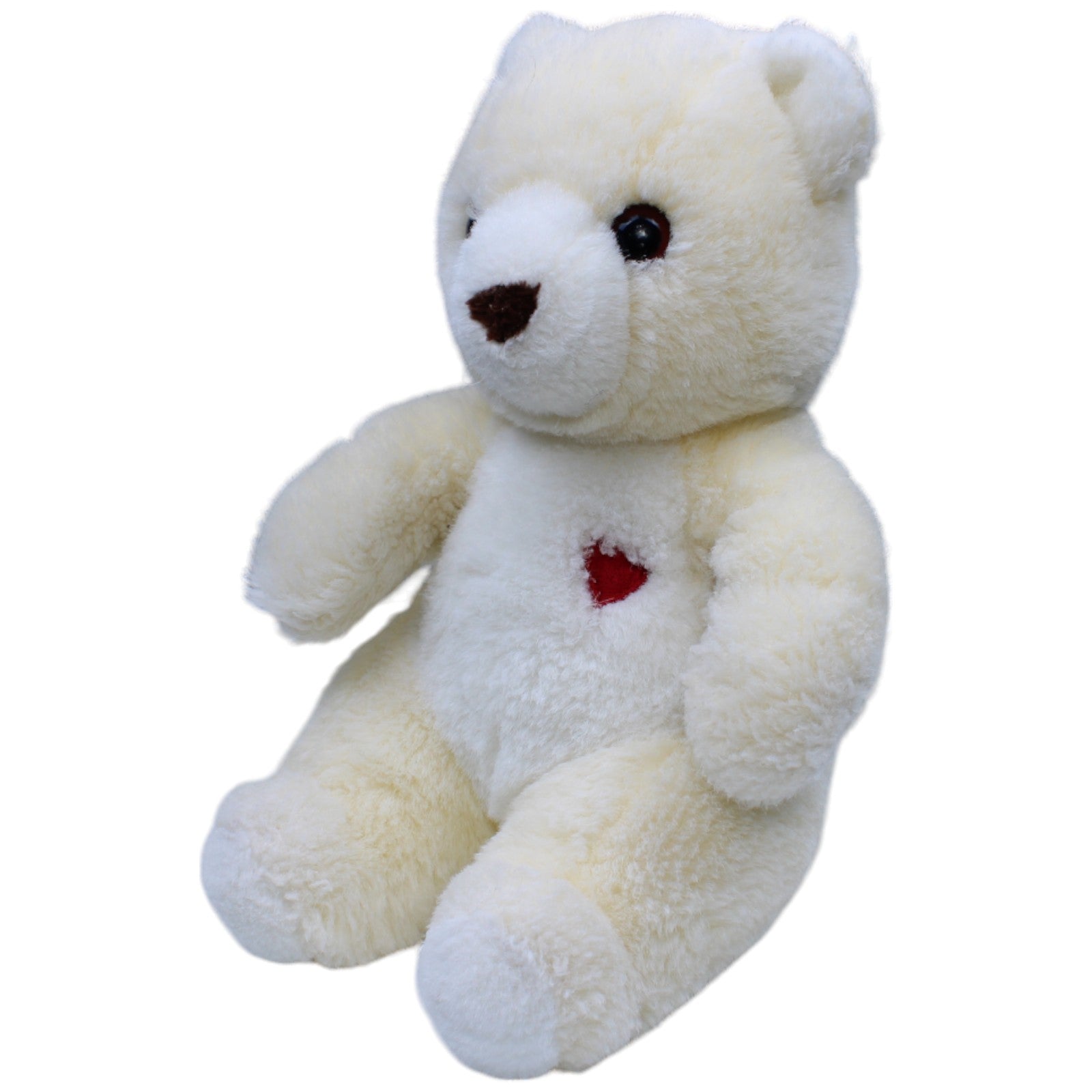 1236684 Unbekannt Teddybär mit gesticktem Herz, sitzend Kuscheltier Kumpel Leo Bär Gebraucht Teddy