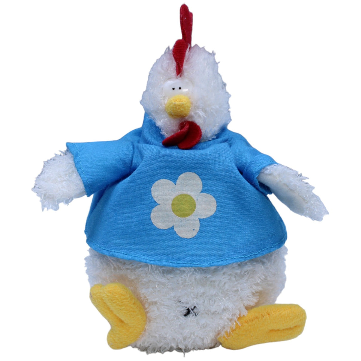 1236685 PlayTime Hahn mit Blumen - Shirt, sitzend Kuscheltier Kumpel Leo Gebraucht Henne Huhn
