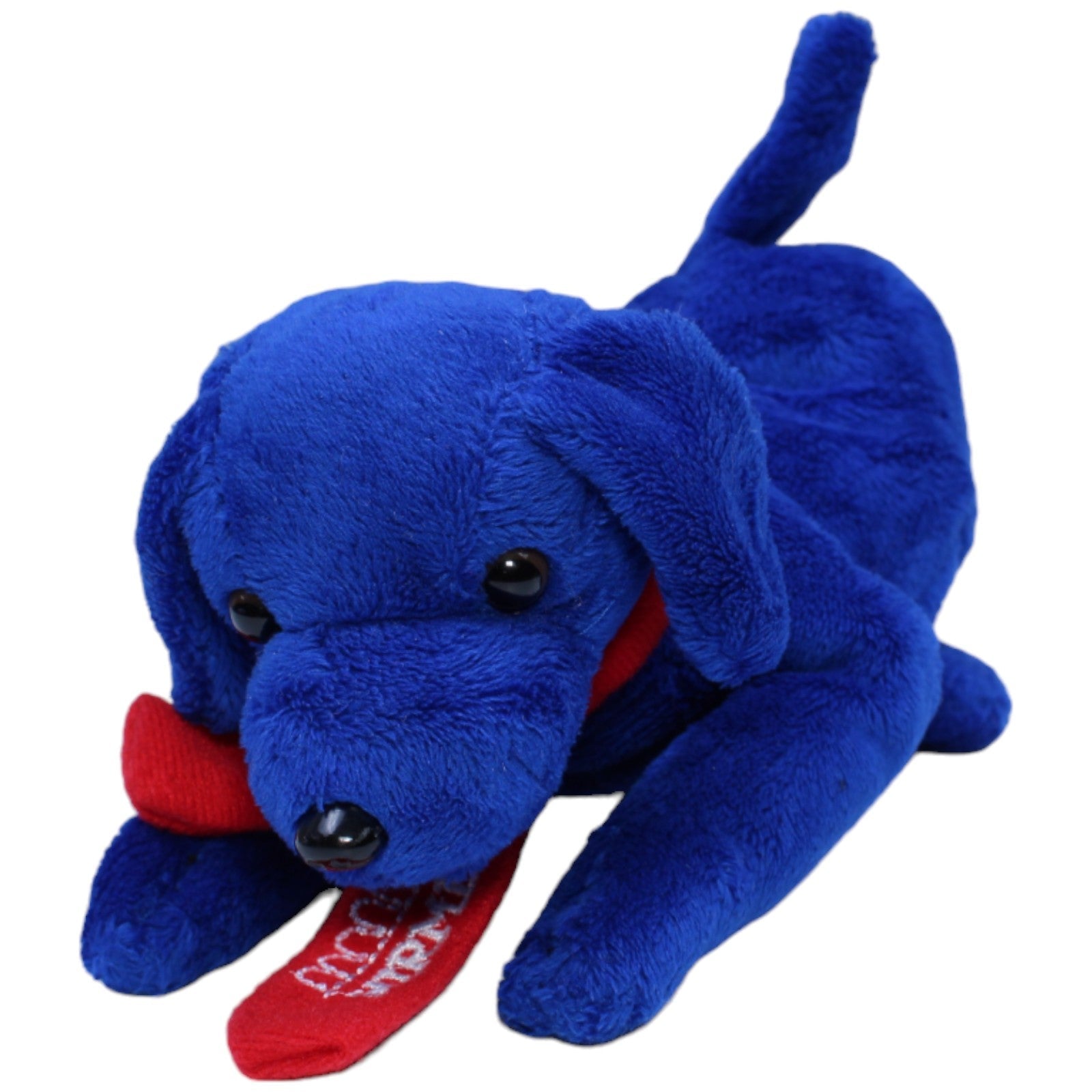 1236698 Heunec HIRMER, blauer Hund liegend Kuscheltier Kumpel Leo Gebraucht