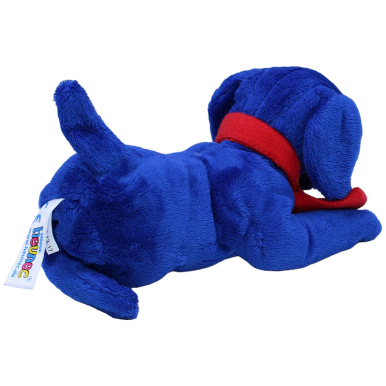 1236698 Heunec HIRMER, blauer Hund liegend Kuscheltier Kumpel Leo Gebraucht