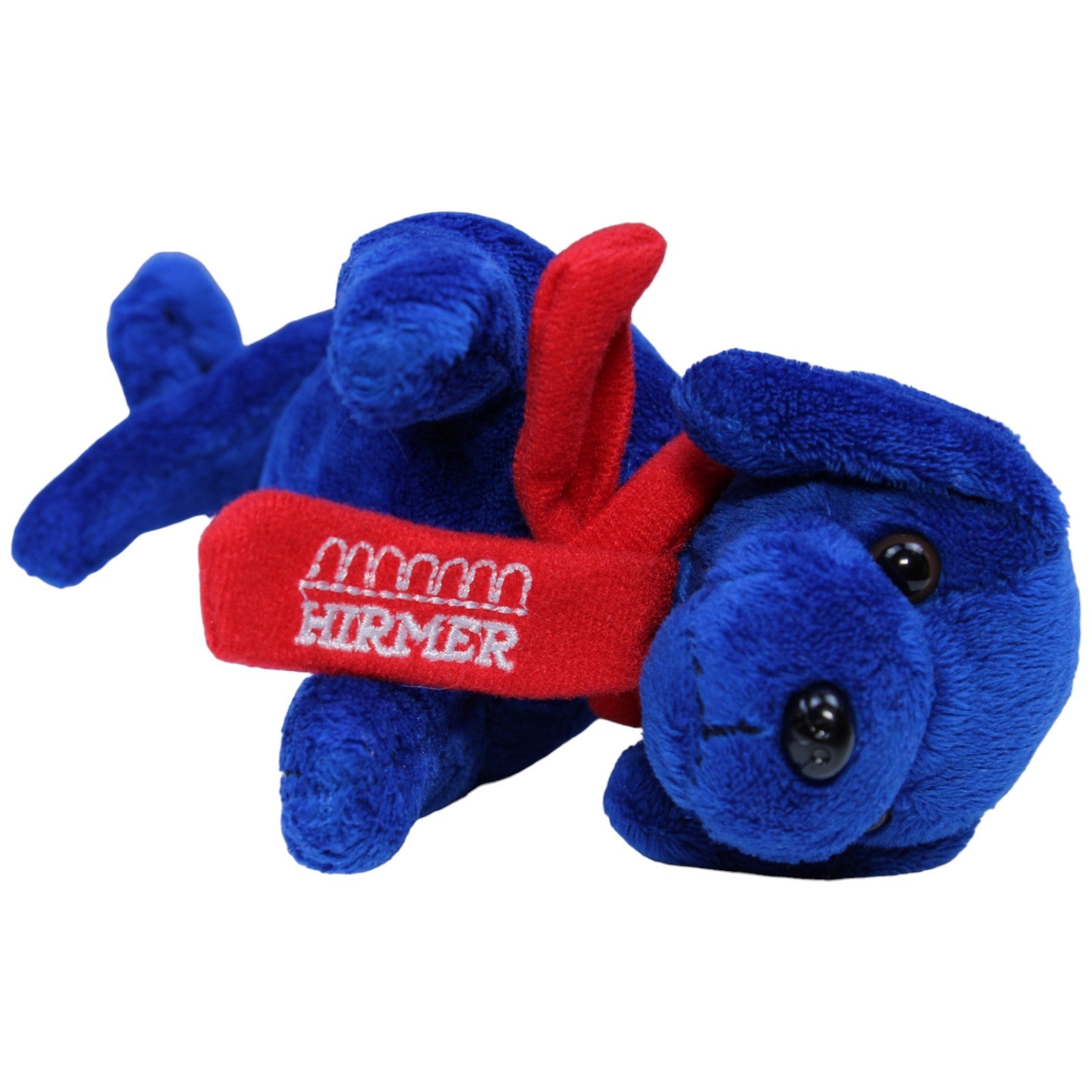 1236698 Heunec HIRMER, blauer Hund liegend Kuscheltier Kumpel Leo Gebraucht