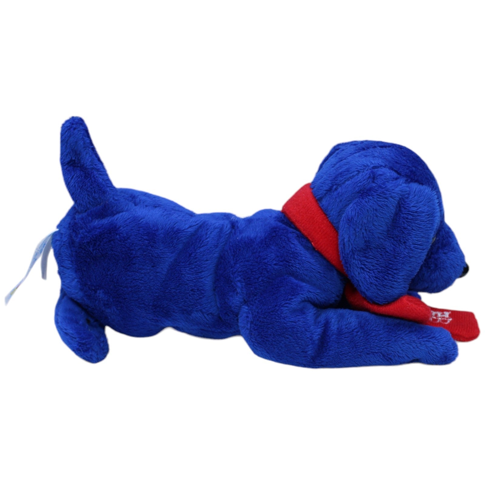 1236698 Heunec HIRMER, blauer Hund liegend Kuscheltier Kumpel Leo Gebraucht