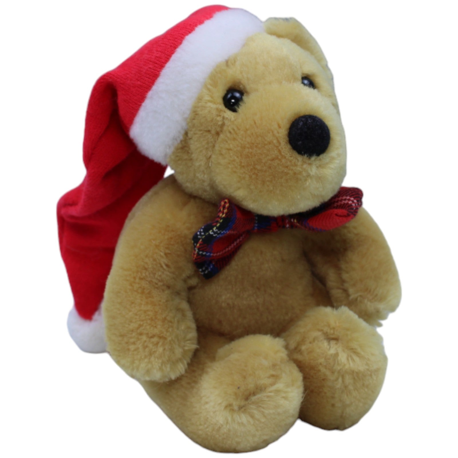 1236711 Unbekannt Weihnachtlicher Mini - Bär mit Fliege, sitzend Kuscheltier Kumpel Leo Bär Gebraucht Teddy