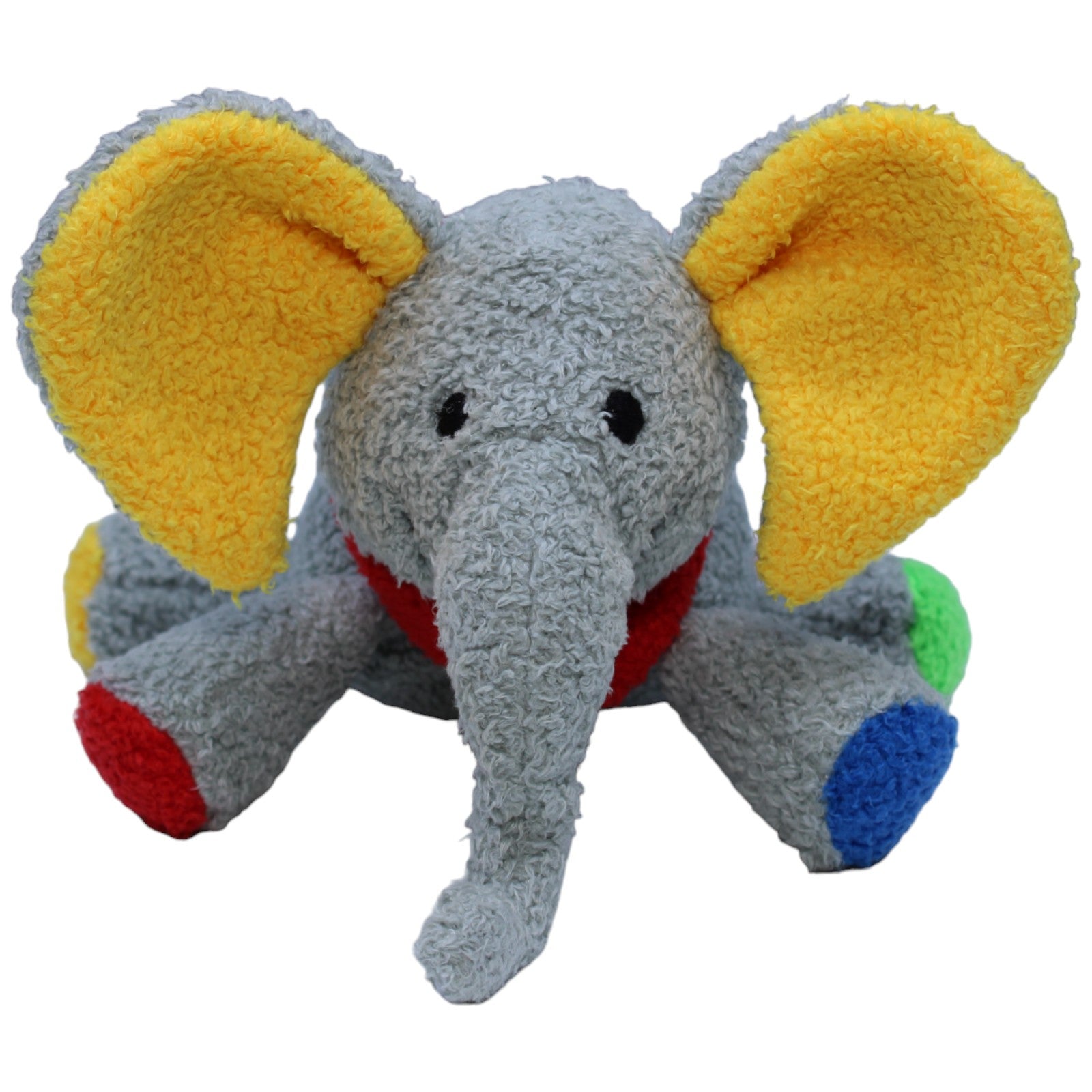 1236733 Rudolf Schaffer Collection Bunter Elefant mit Rassel Kuscheltier Kumpel Leo Gebraucht