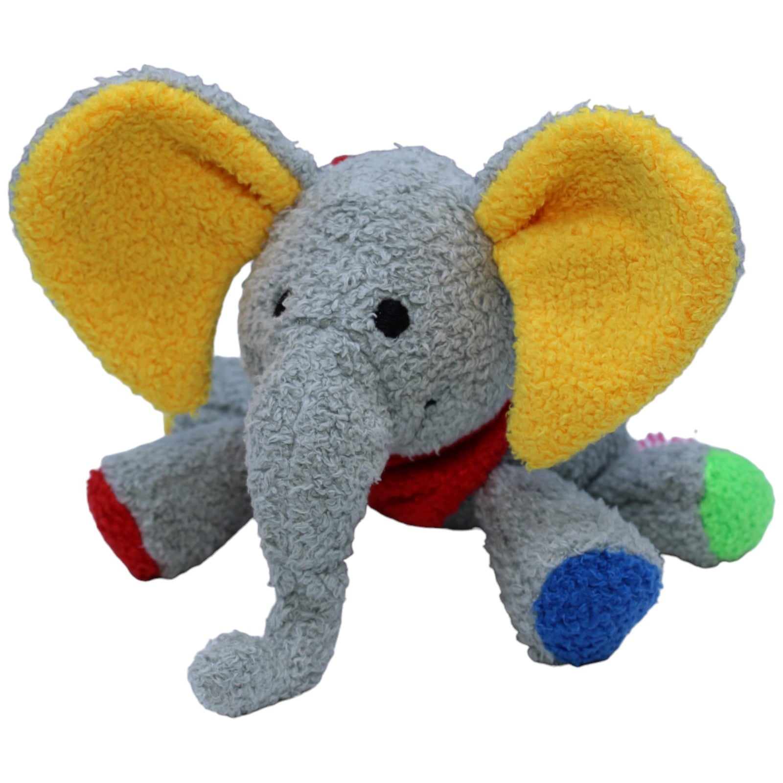 1236733 Rudolf Schaffer Collection Bunter Elefant mit Rassel Kuscheltier Kumpel Leo Gebraucht