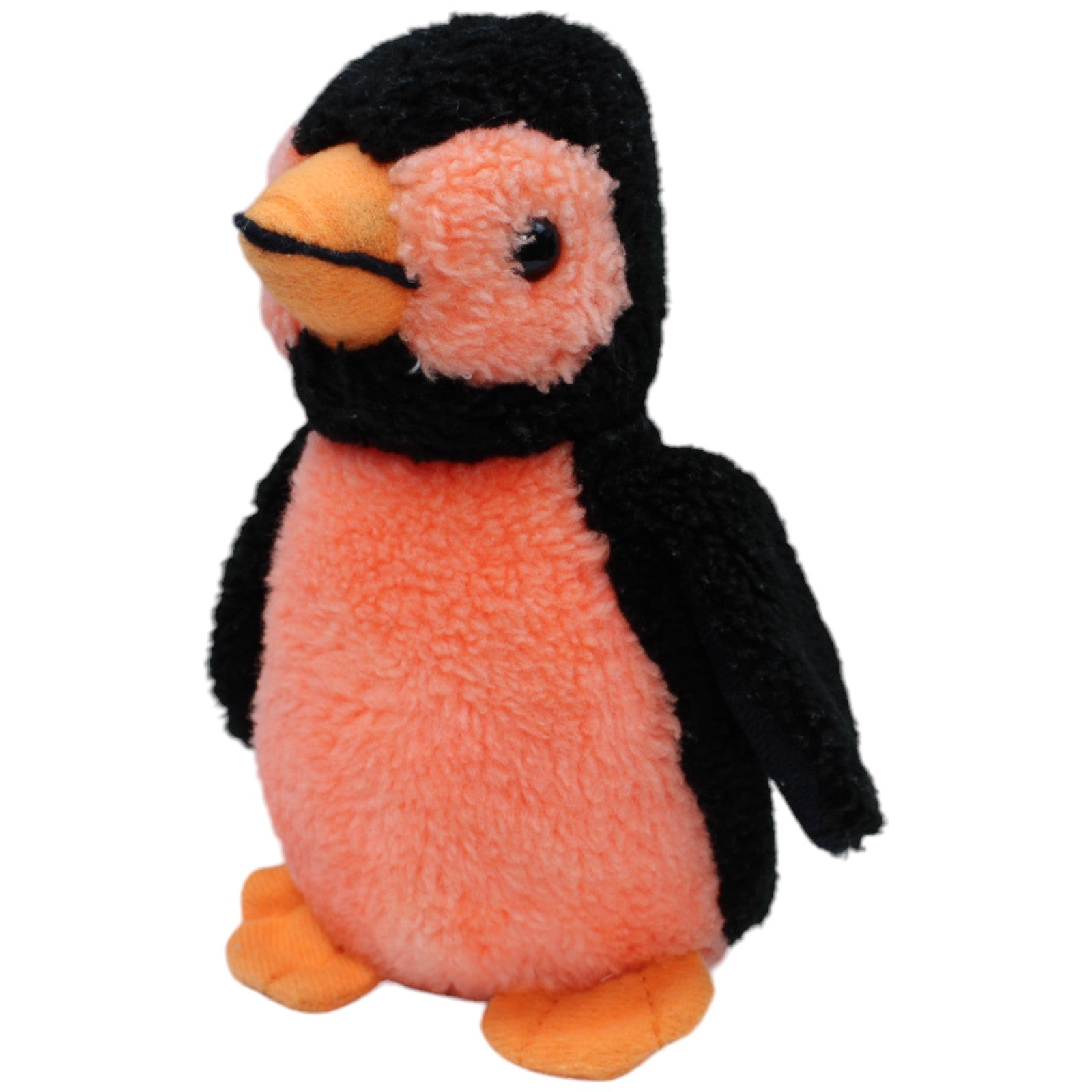 1236749 Unbekannt Pinguin orange - schwarz, stehend Kuscheltier Kumpel Leo Gebraucht