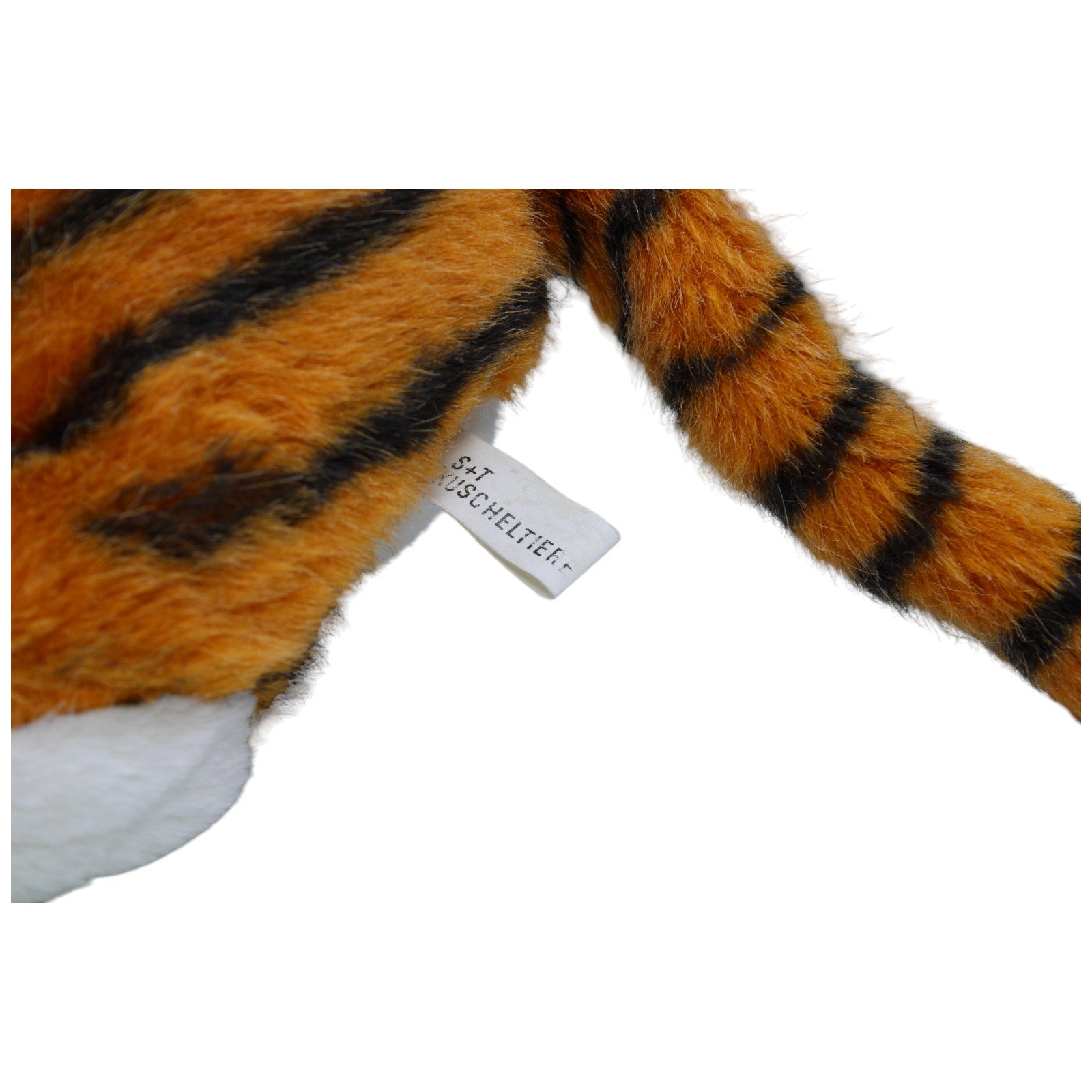 1236751 S+T Kuscheltiere Süßer Tiger, liegend Kuscheltier Kumpel Leo Gebraucht