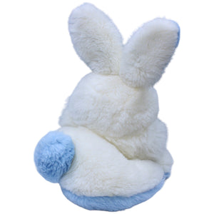 1236761 Unbekannt Sitzender Hase, weiß - blau Kuscheltier Kumpel Leo Gebraucht Kaninchen Osterhase