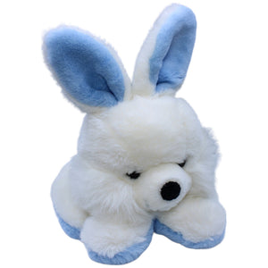 1236761 Unbekannt Sitzender Hase, weiß - blau Kuscheltier Kumpel Leo Gebraucht Kaninchen Osterhase