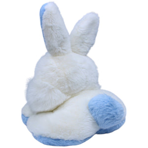 1236761 Unbekannt Sitzender Hase, weiß - blau Kuscheltier Kumpel Leo Gebraucht Kaninchen Osterhase