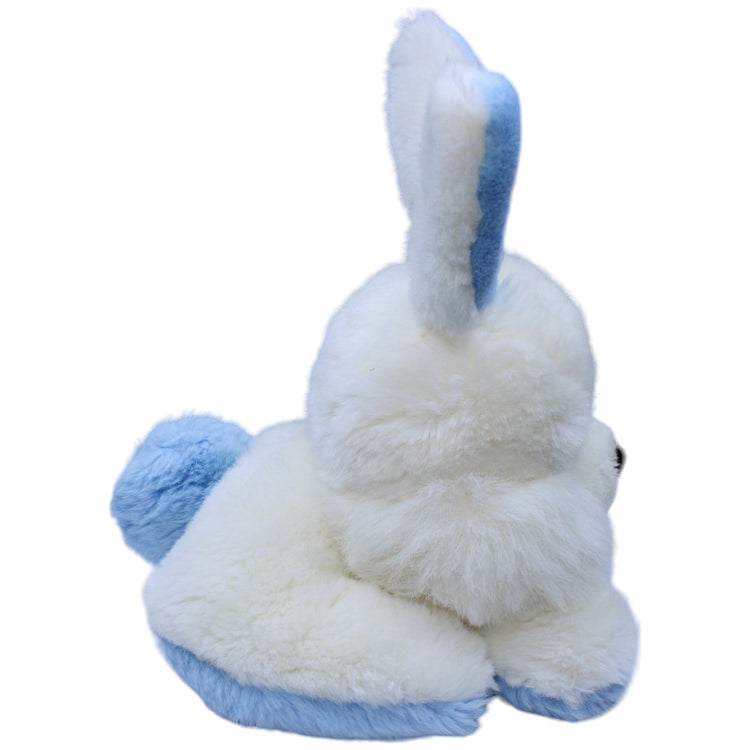 1236761 Unbekannt Sitzender Hase, weiß - blau Kuscheltier Kumpel Leo Gebraucht Kaninchen Osterhase