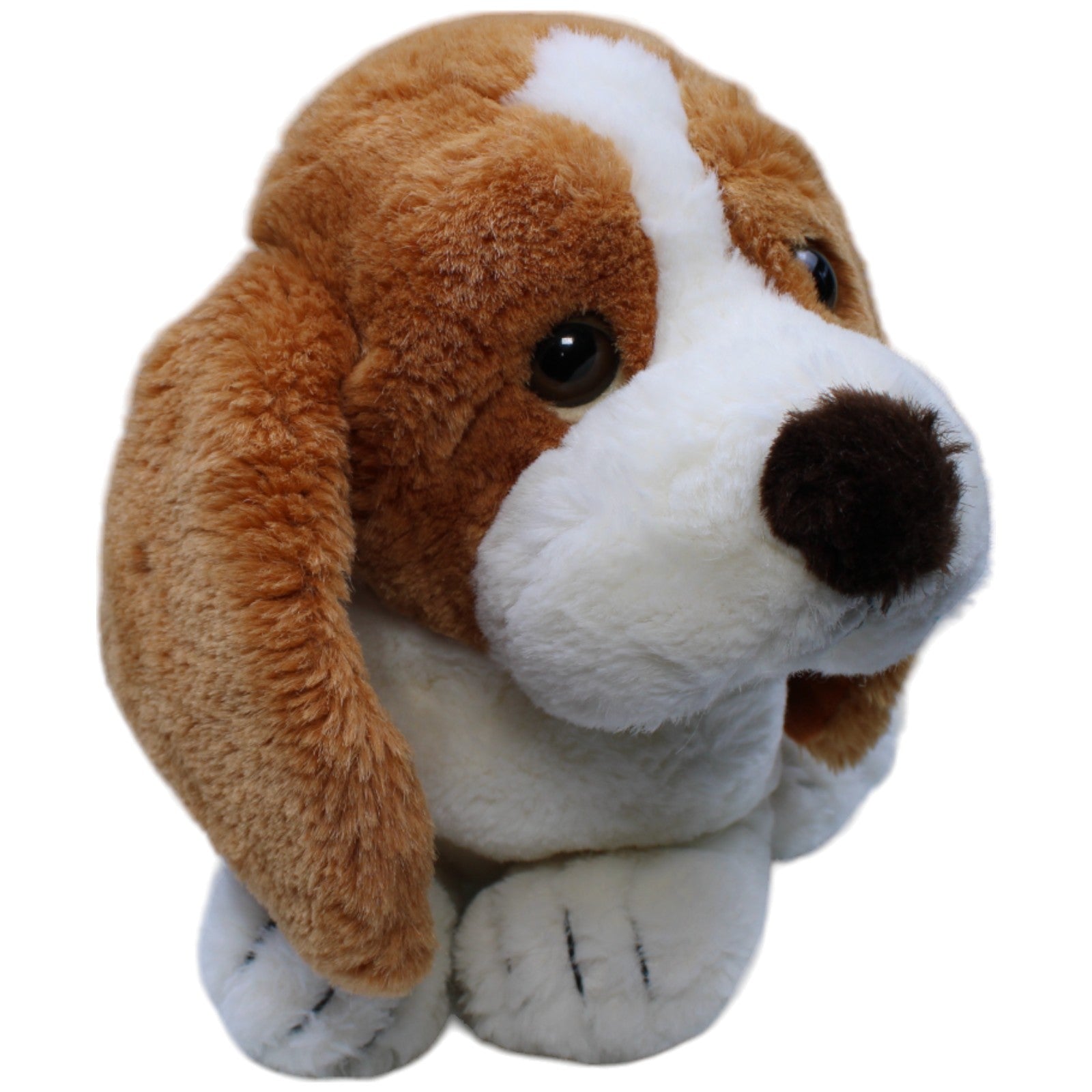 1236763 Russ Berrie Süßer Basset Hound, Chunky Kuscheltier Kumpel Leo Gebraucht Hund