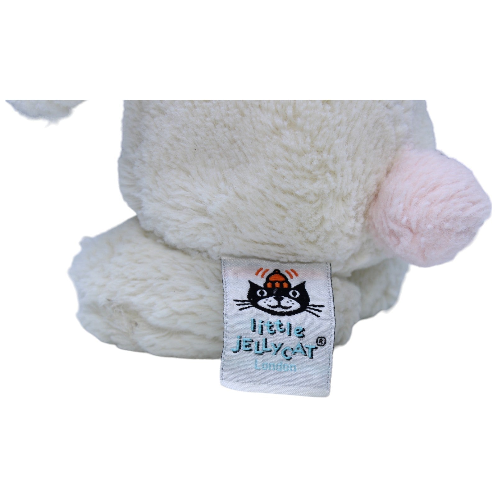 1236782 Jellycat Süßer weißer Hase, stehend Kuscheltier Kumpel Leo Gebraucht