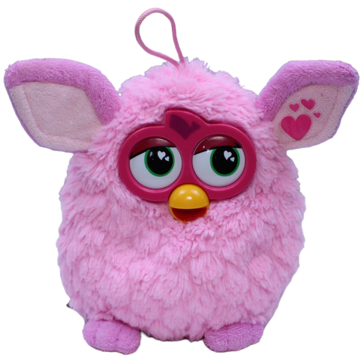 1236783 Famosa Furby mit Herzen 2013, rosa Kuscheltier Kumpel Leo Gebraucht