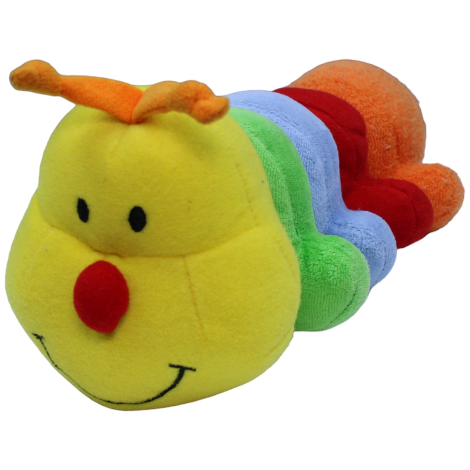 1236793 Kids II Große Vintage Rassel, Regenbogen Raupe Rassel Kumpel Leo Gebraucht Vintage