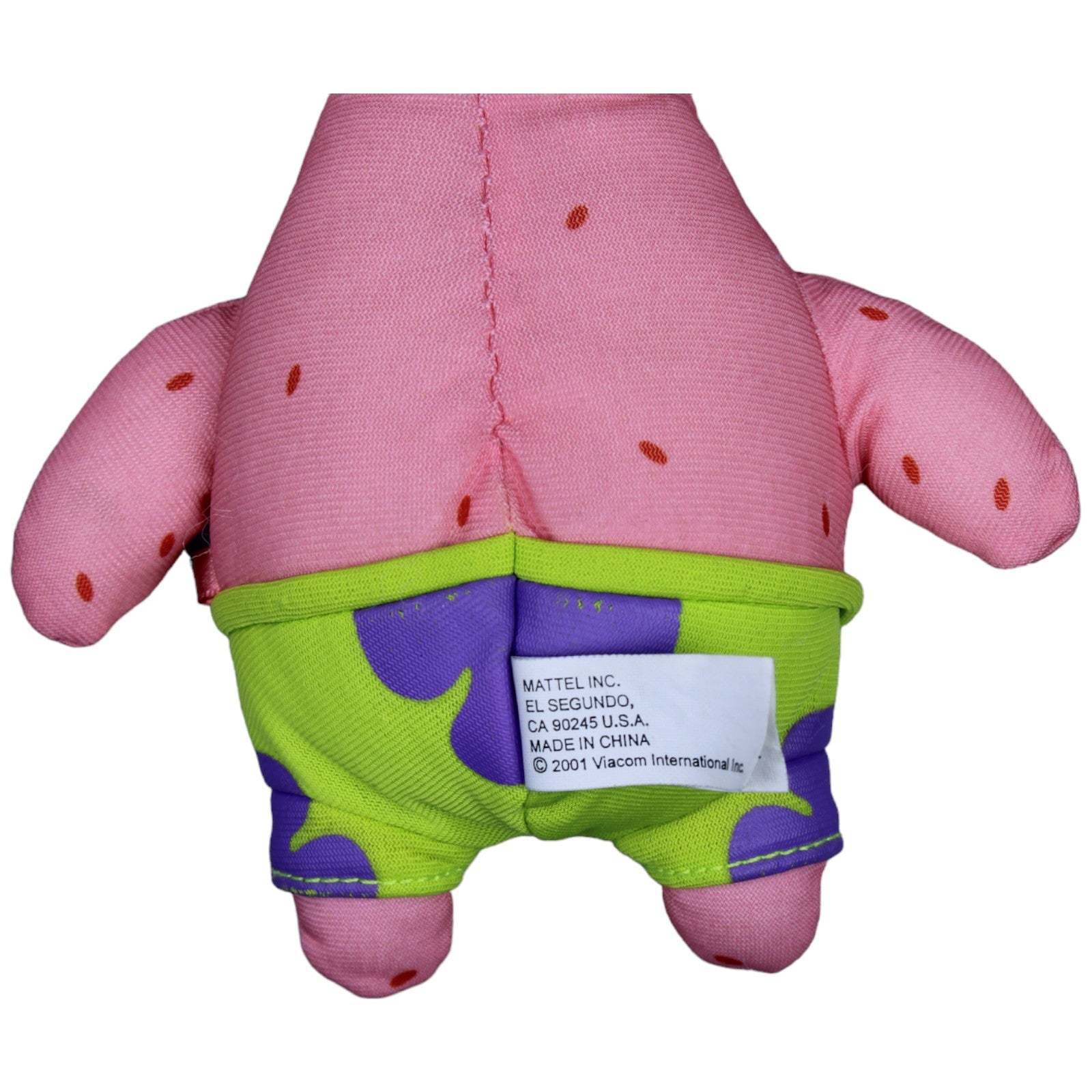 1236841 Mattel Vintage Patrick Star aus Spongebob Schwammkopf Kuscheltier Kumpel Leo Gebraucht Vintage